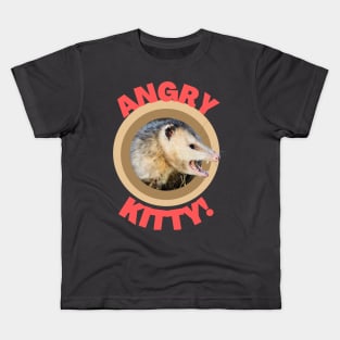 Angry Kitty - Possum Funny Animal Kids T-Shirt